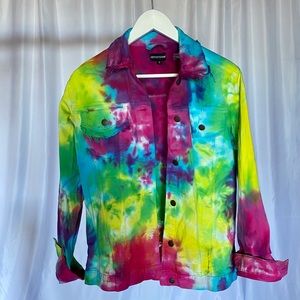 Pretty Little Thing Tye Dye Denim Jacket